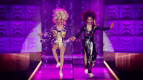 Ivy and Jinkx can do the can can.gif